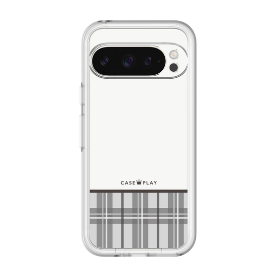 スリムプロテクションプレミアムケース［ CASEPLAY Tartan Check - Gray ］