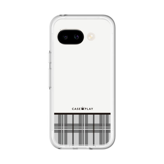 スリムプロテクションプレミアムケース［ CASEPLAY Tartan Check - Gray ］