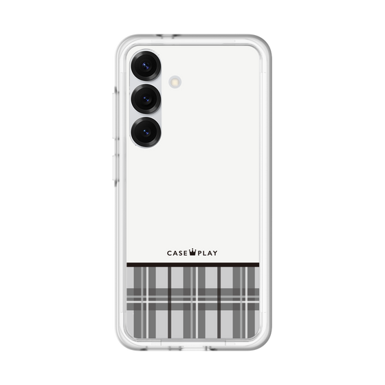 スリムプロテクションプレミアムケース［ CASEPLAY Tartan Check - Gray ］