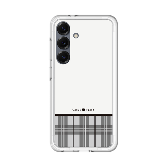 スリムプロテクションプレミアムケース［ CASEPLAY Tartan Check - Gray ］