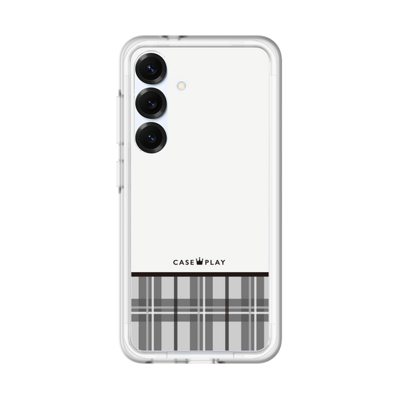 スリムプロテクションプレミアムケース［ CASEPLAY Tartan Check - Gray ］