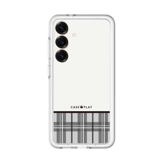 スリムプロテクションプレミアムケース［ CASEPLAY Tartan Check - Gray ］