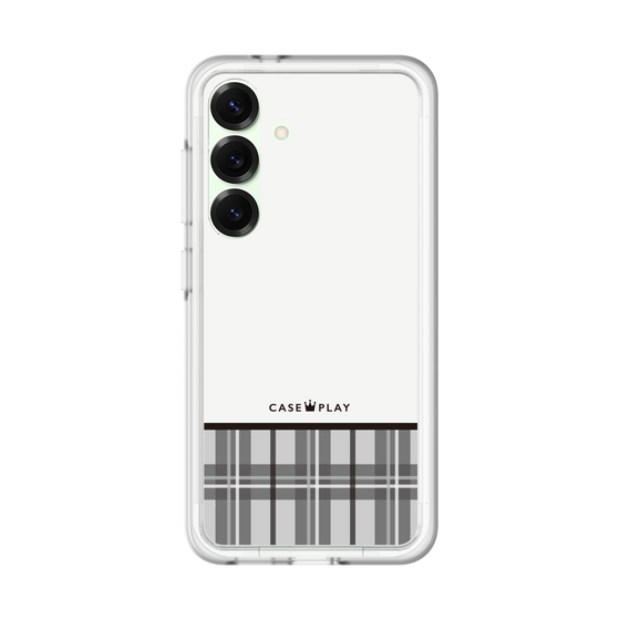 スリムプロテクションプレミアムケース［ CASEPLAY Tartan Check - Gray ］