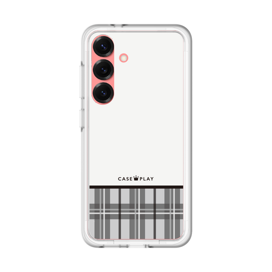 スリムプロテクションプレミアムケース［ CASEPLAY Tartan Check - Gray ］