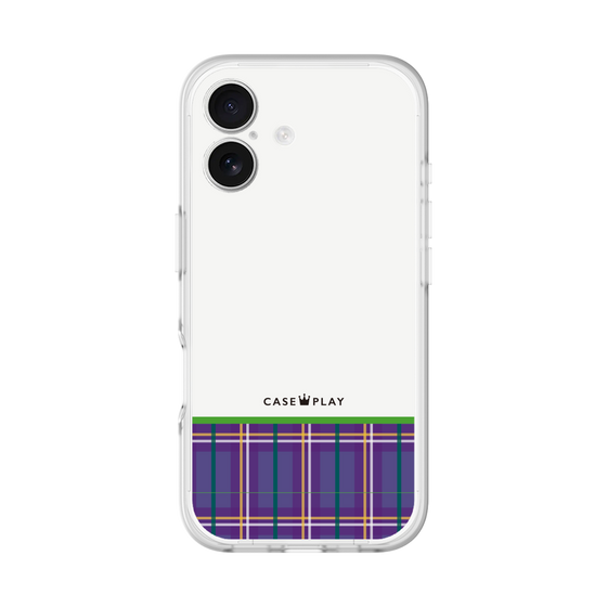 スリムプロテクションプレミアムケース［ CASEPLAY Tartan Check - Purple ］