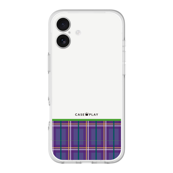 スリムプロテクションプレミアムケース［ CASEPLAY Tartan Check - Purple ］