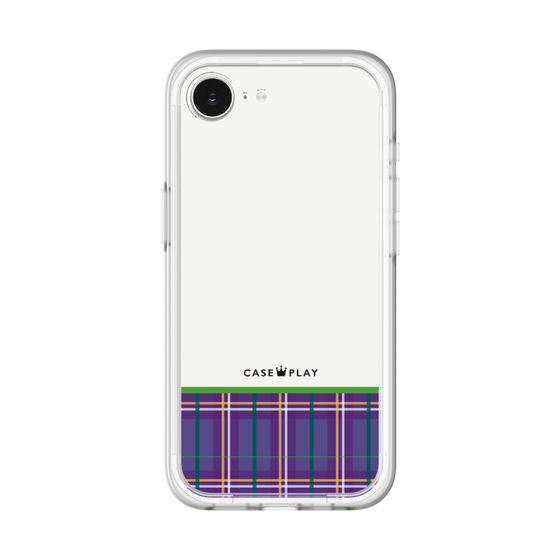 スリムプロテクションプレミアムケース［ CASEPLAY Tartan Check - Purple ］
