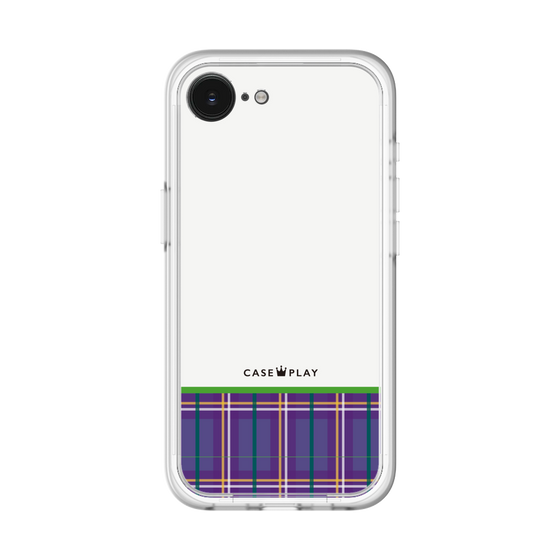 スリムプロテクションプレミアムケース［ CASEPLAY Tartan Check - Purple ］