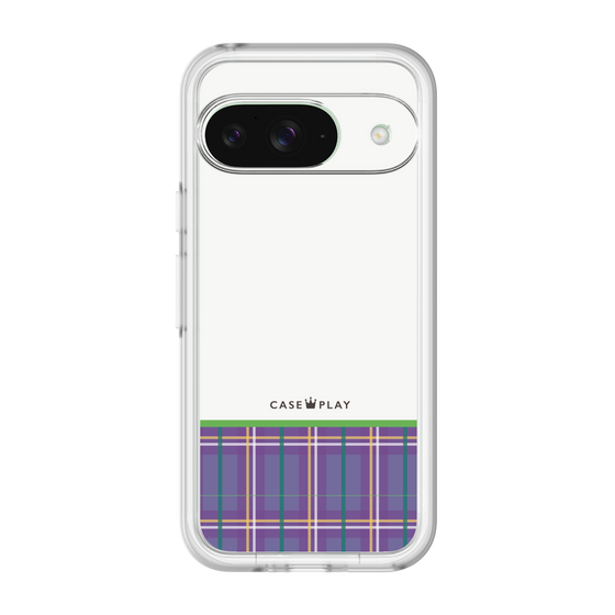 スリムプロテクションプレミアムケース［ CASEPLAY Tartan Check - Purple ］