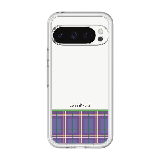 スリムプロテクションプレミアムケース［ CASEPLAY Tartan Check - Purple ］