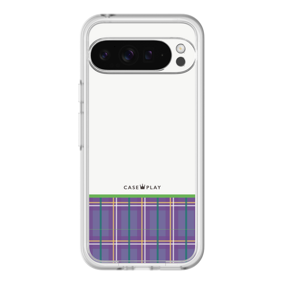 スリムプロテクションプレミアムケース［ CASEPLAY Tartan Check - Purple ］