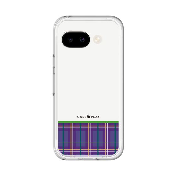 スリムプロテクションプレミアムケース［ CASEPLAY Tartan Check - Purple ］