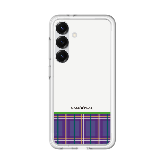 スリムプロテクションプレミアムケース［ CASEPLAY Tartan Check - Purple ］