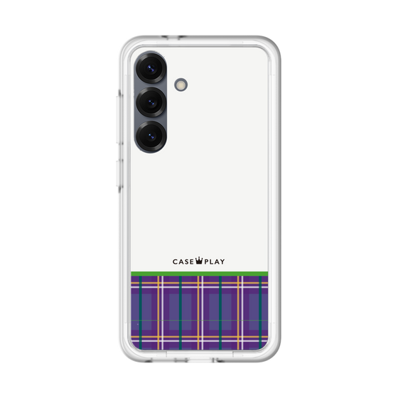 スリムプロテクションプレミアムケース［ CASEPLAY Tartan Check - Purple ］