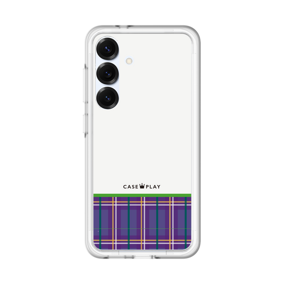 スリムプロテクションプレミアムケース［ CASEPLAY Tartan Check - Purple ］