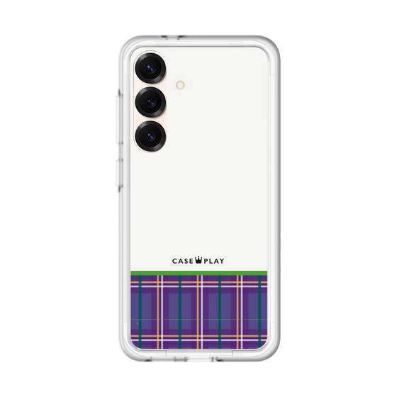 スリムプロテクションプレミアムケース［ CASEPLAY Tartan Check - Purple ］