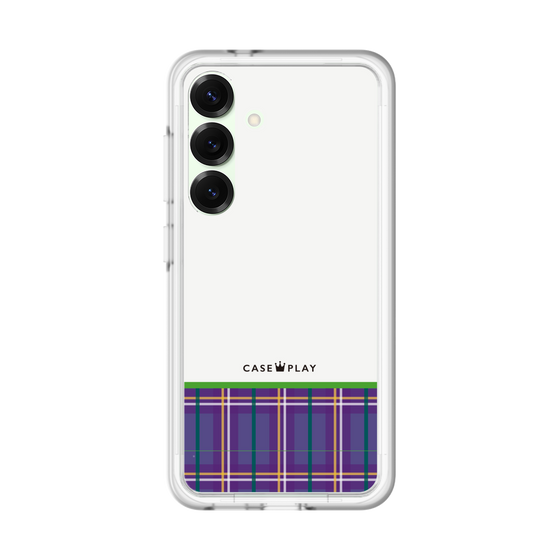 スリムプロテクションプレミアムケース［ CASEPLAY Tartan Check - Purple ］