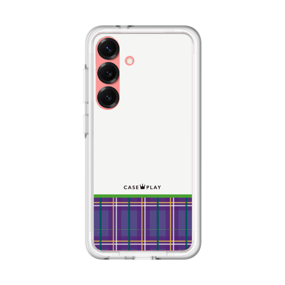 スリムプロテクションプレミアムケース［ CASEPLAY Tartan Check - Purple ］