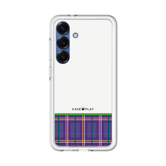 スリムプロテクションプレミアムケース［ CASEPLAY Tartan Check - Purple ］