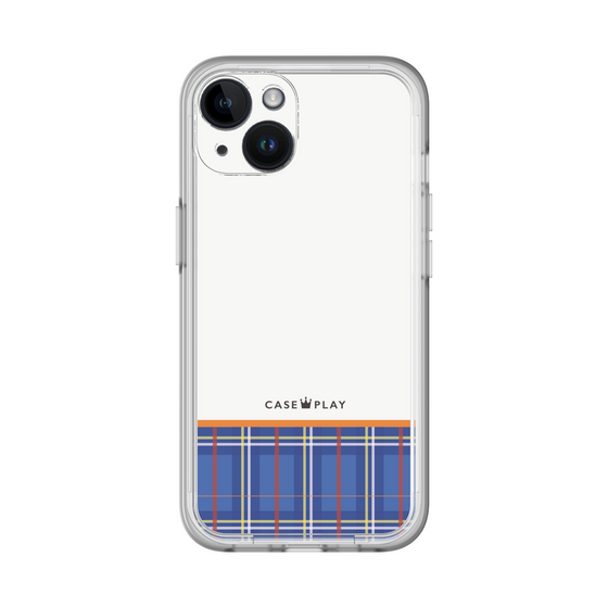 スリムプロテクションプレミアムケース［ CASEPLAY Tartan Check - Blue ］