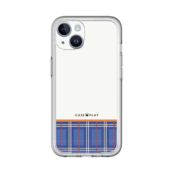 スリムプロテクションプレミアムケース［ CASEPLAY Tartan Check - Blue ］