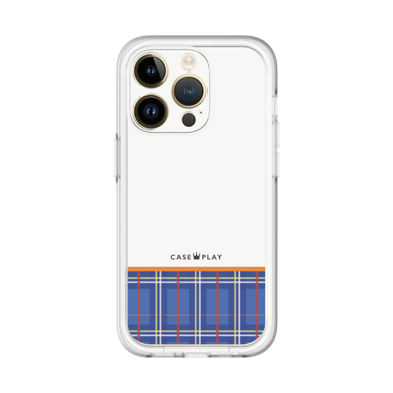 スリムプロテクションプレミアムケース［ CASEPLAY Tartan Check - Blue ］