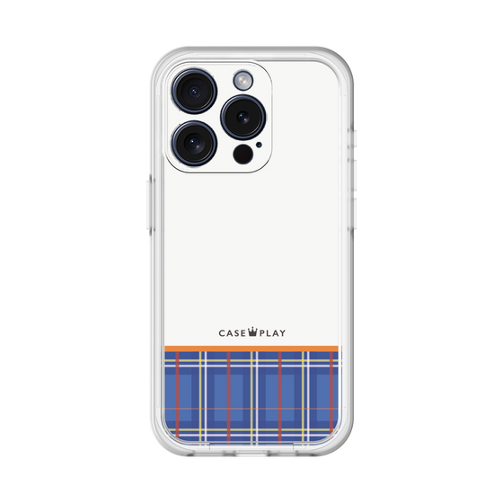 スリムプロテクションプレミアムケース［ CASEPLAY Tartan Check - Blue ］