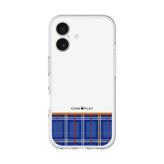 スリムプロテクションプレミアムケース［ CASEPLAY Tartan Check - Blue ］