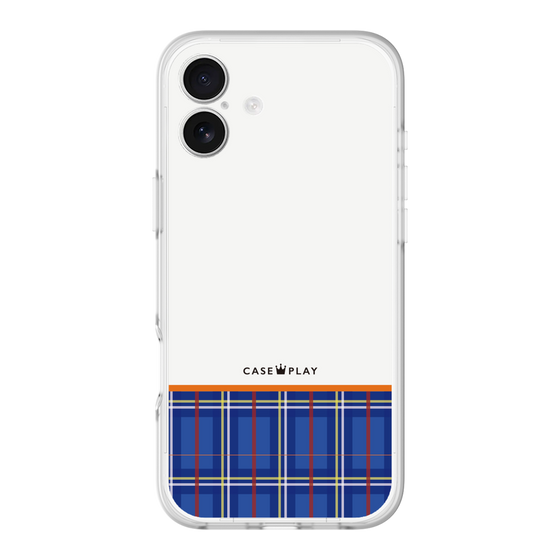 スリムプロテクションプレミアムケース［ CASEPLAY Tartan Check - Blue ］