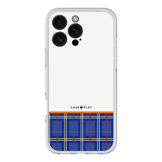 スリムプロテクションプレミアムケース［ CASEPLAY Tartan Check - Blue ］