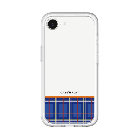 スリムプロテクションプレミアムケース［ CASEPLAY Tartan Check - Blue ］