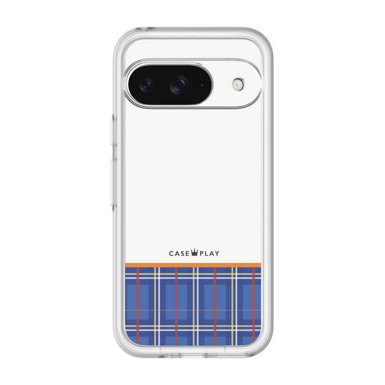 スリムプロテクションプレミアムケース［ CASEPLAY Tartan Check - Blue ］