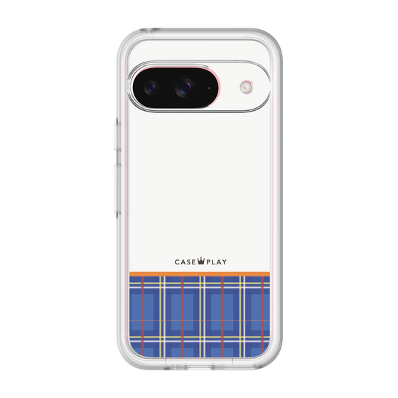 スリムプロテクションプレミアムケース［ CASEPLAY Tartan Check - Blue ］