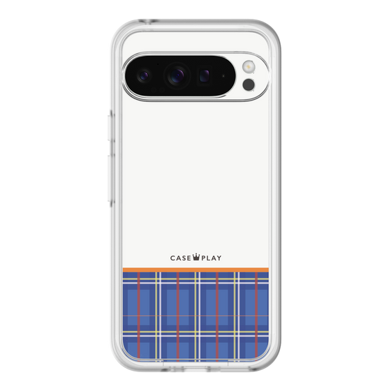 スリムプロテクションプレミアムケース［ CASEPLAY Tartan Check - Blue ］