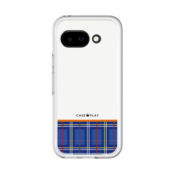 スリムプロテクションプレミアムケース［ CASEPLAY Tartan Check - Blue ］