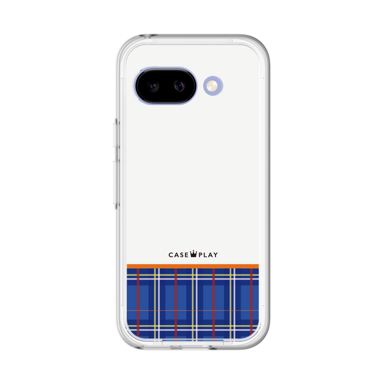 スリムプロテクションプレミアムケース［ CASEPLAY Tartan Check - Blue ］