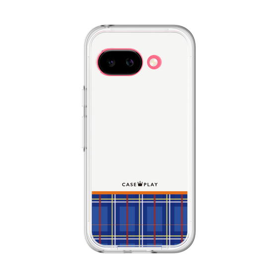 スリムプロテクションプレミアムケース［ CASEPLAY Tartan Check - Blue ］