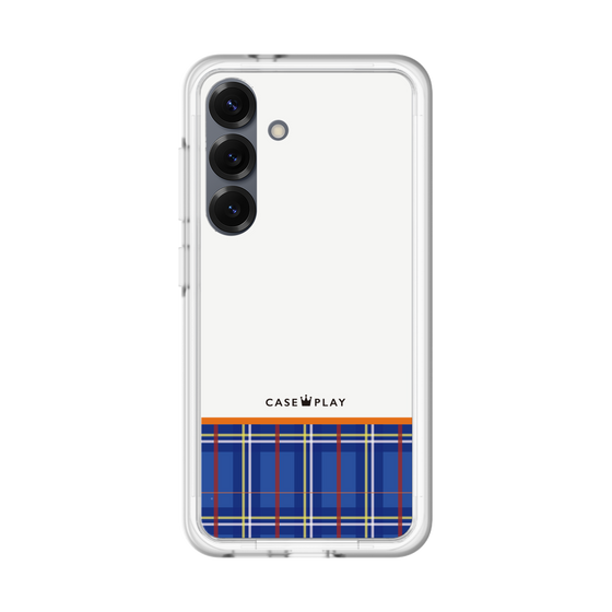 スリムプロテクションプレミアムケース［ CASEPLAY Tartan Check - Blue ］