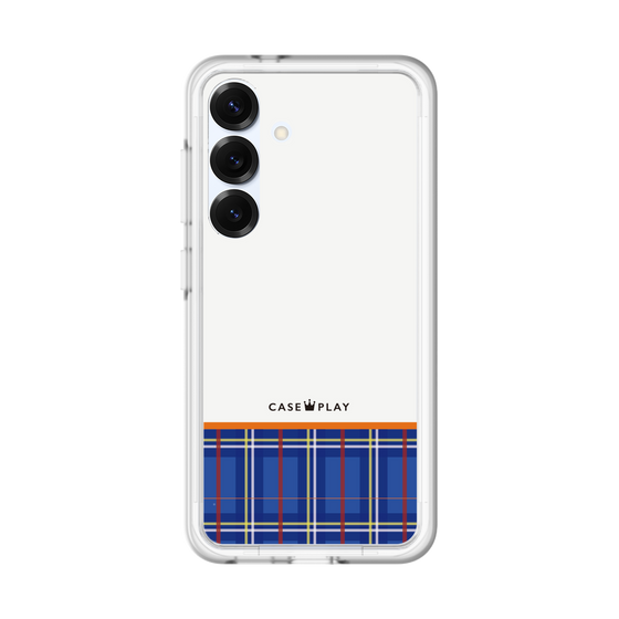 スリムプロテクションプレミアムケース［ CASEPLAY Tartan Check - Blue ］