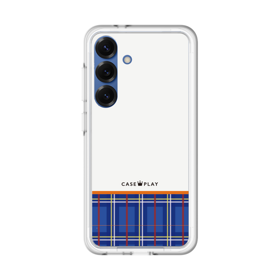 スリムプロテクションプレミアムケース［ CASEPLAY Tartan Check - Blue ］