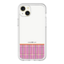 スリムプロテクションプレミアムケース［ CASEPLAY Tartan Check - Pink ］