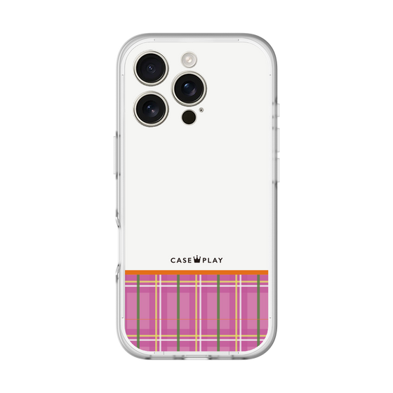 分離ケース［ CASEPLAY Tartan Check - Pink ］