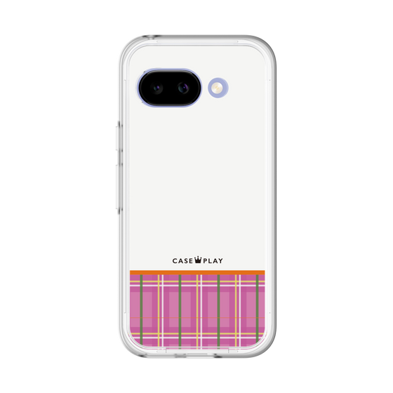 スリムプロテクションプレミアムケース［ CASEPLAY Tartan Check - Pink ］