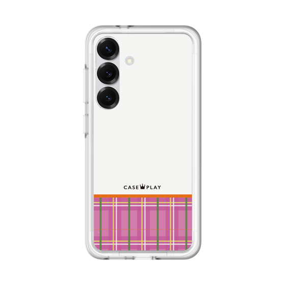 スリムプロテクションプレミアムケース［ CASEPLAY Tartan Check - Pink ］