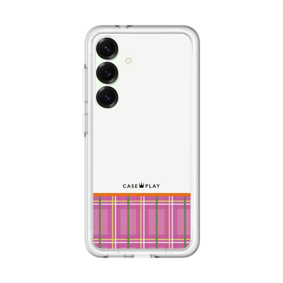 スリムプロテクションプレミアムケース［ CASEPLAY Tartan Check - Pink ］