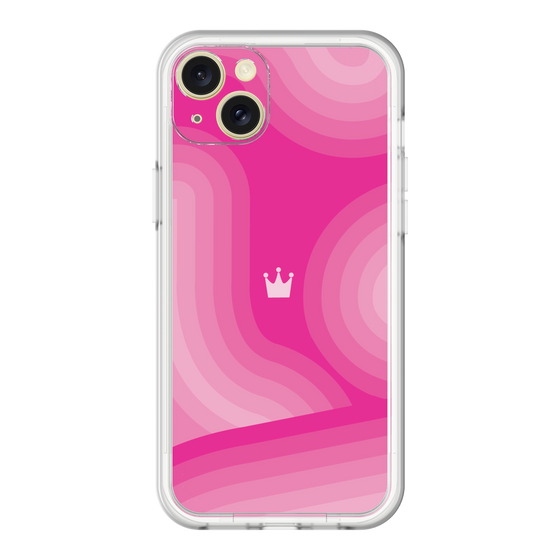 スリムプロテクションプレミアムケース［ CASEPLAY Winding Pattern - Pink ］