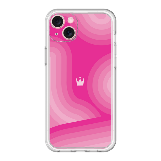 スリムプロテクションプレミアムケース［ CASEPLAY Winding Pattern - Pink ］