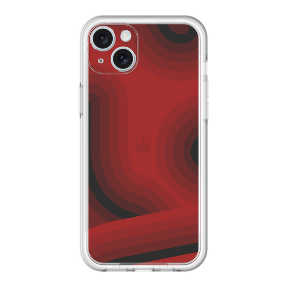 スリムプロテクションプレミアムケース［ CASEPLAY Winding Pattern - Red ］
