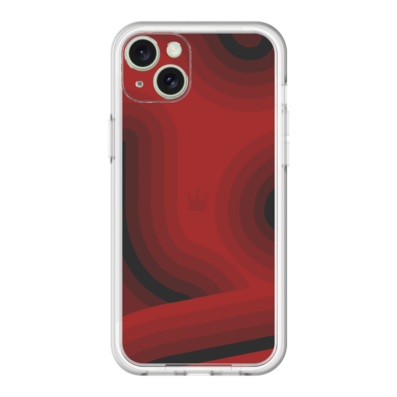 スリムプロテクションプレミアムケース［ CASEPLAY Winding Pattern - Red ］
