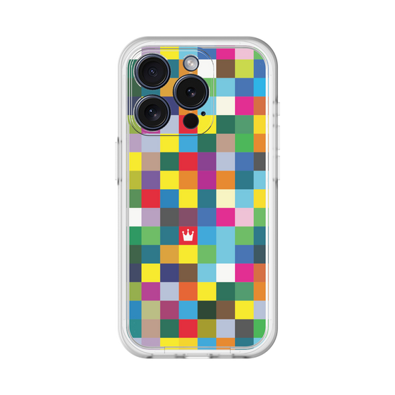 スリムプロテクションプレミアムケース［ CASEPLAY Rainbow Check ］